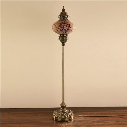 Lampadaire marocain en mosaïque de verre